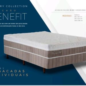 Colchão Benefit Molas Ensacadas Casal 138x188x030 Colchobel